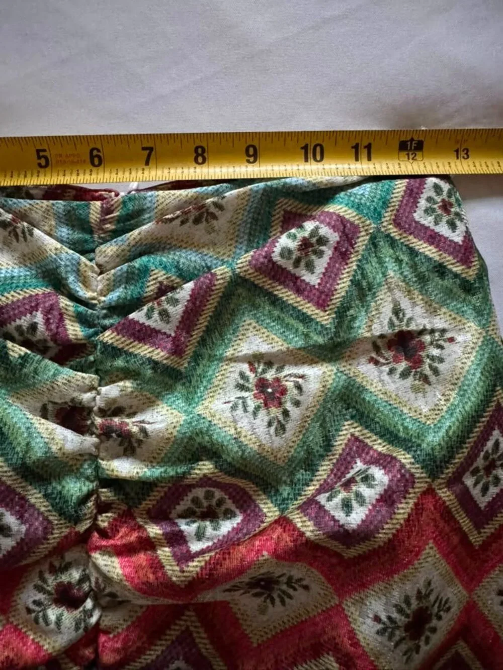 Autumn Adeigbo Soraya Woven Diamond Designer Skirt Size 0